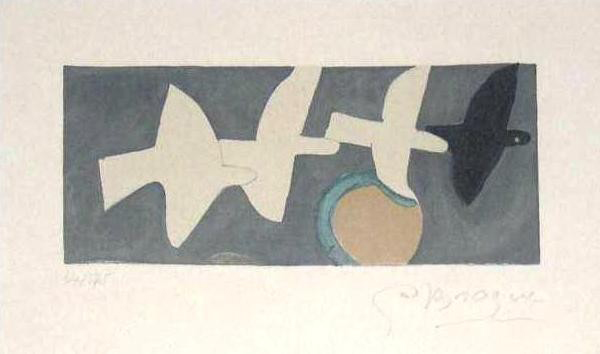 Quatre oiseaux, Georges Braque, 1959 / De La Pulcra Ceniza