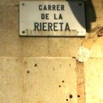 Esquina de las calles Riereta y Sant Rafael